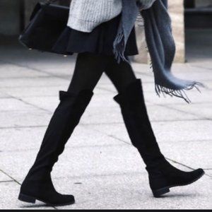 STEVE MADDEN ODESSA FAUX SUEDE OVER THE KNEE BOOTS